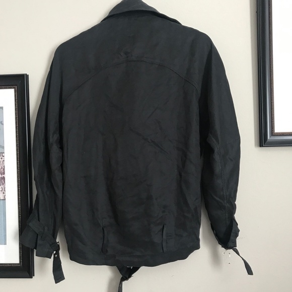 ESSUE Women’s Jacket Black belted Size Small NWT - Picture 7 of 12